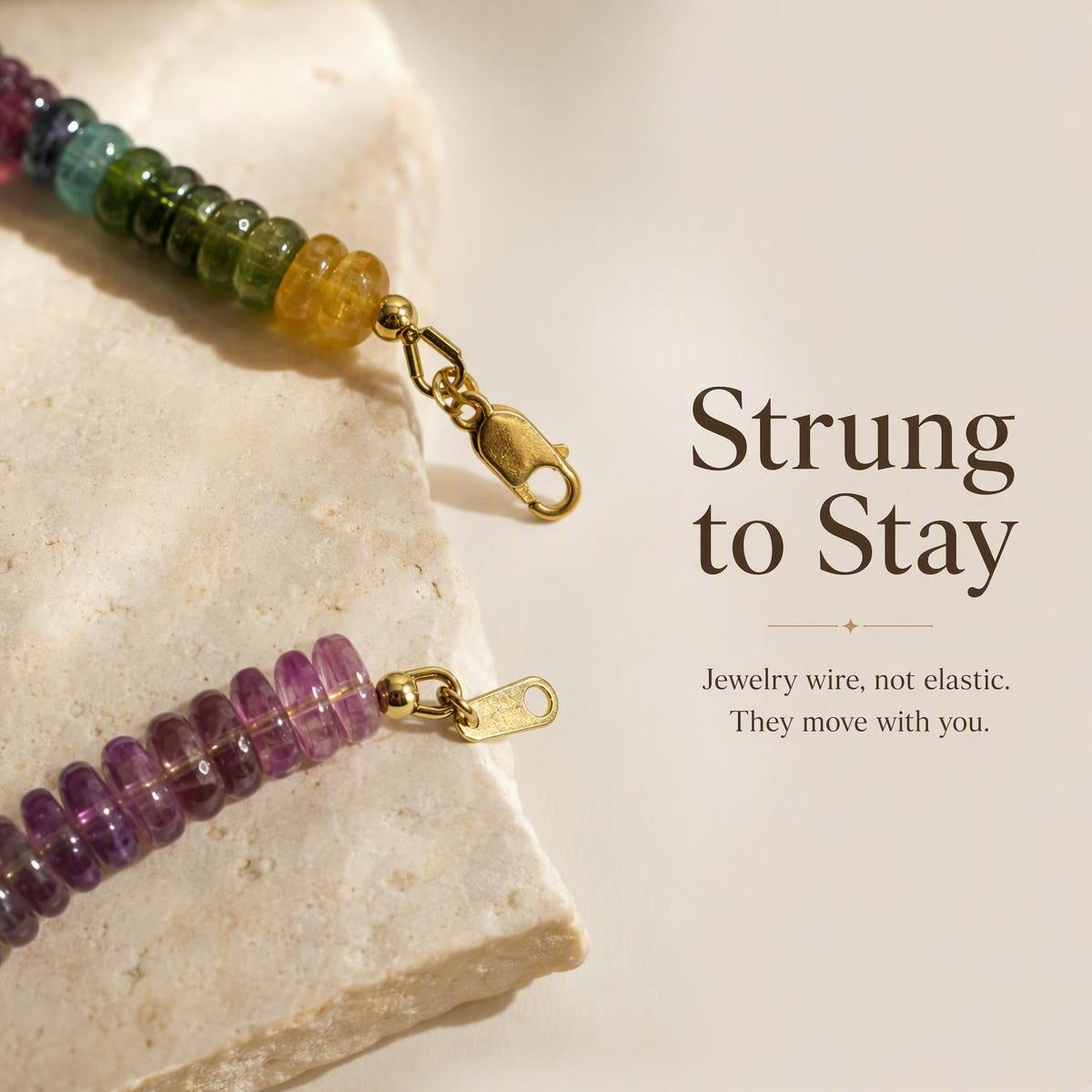 Raw Tourmaline Wheel Beads Bracelet S925 Silver
